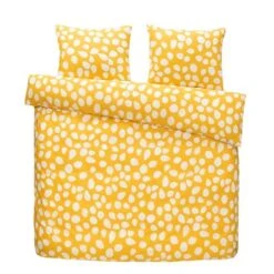 Dekbedovertrek Tyr Stippen- Oker - 200x220 Cm