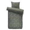 Walra Dekbedovertrek Remade Turned Cones - Groen - 140x220 Cm