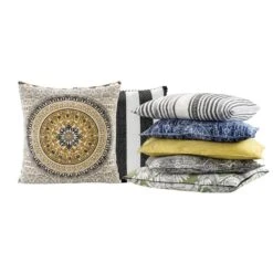 Woonkussen Fatima - Oker - 60x60 Cm -Huishoudelijke Voorwerpen Winkel 34101839 4050