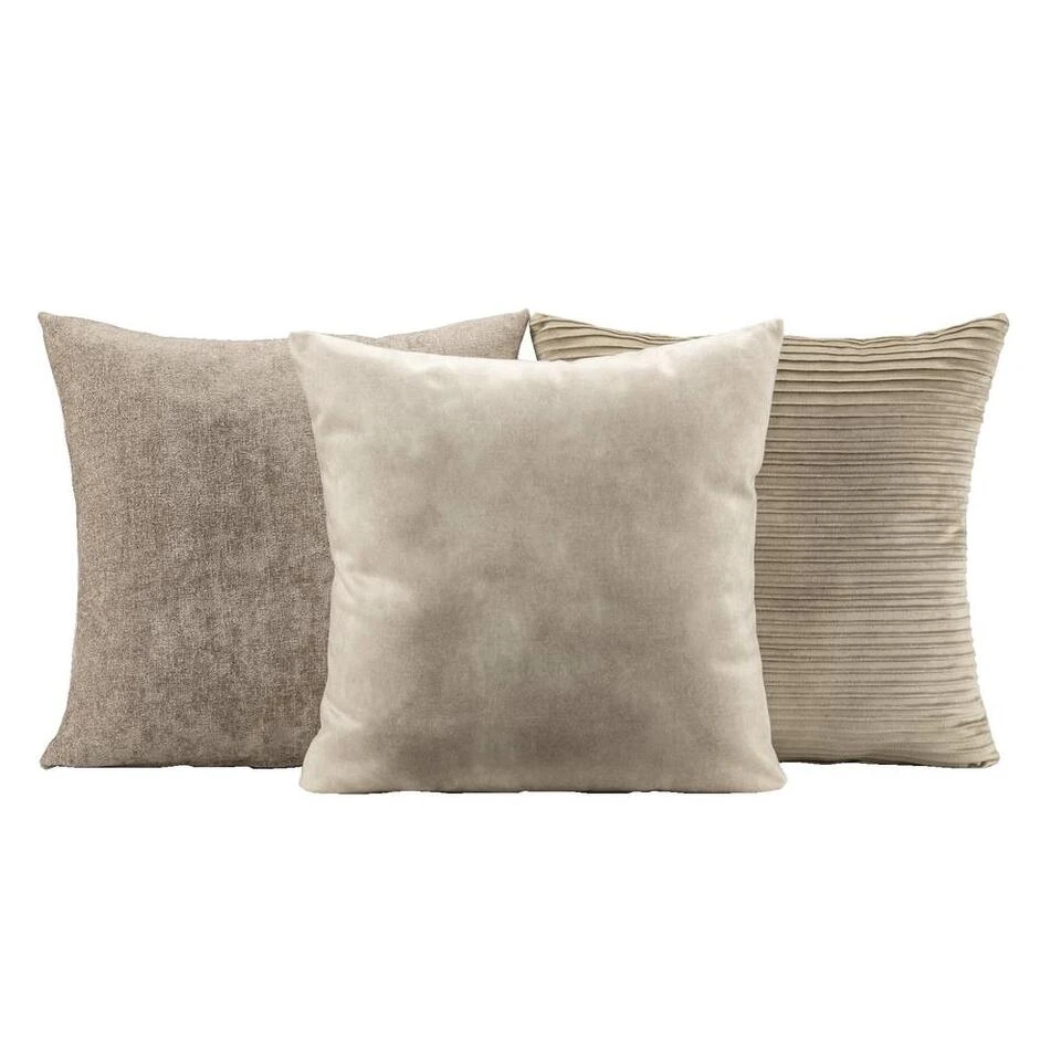 Kussenset Nowe - Beige - 45x45 Cm 1 Kussenset Nowe - Beige - 45x45 Cm