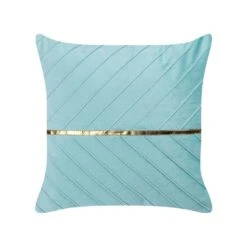 Beliani Sierkussen CONEFLOWER - Blauw Polyester -Huishoudelijke Voorwerpen Winkel 3d67c622e86b48b597de12967b5a31fd