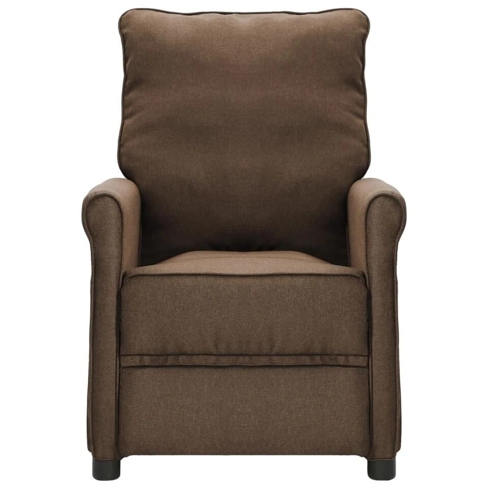 VidaXL Recliner Stof Bruin 2 VidaXL Recliner Stof Bruin - Afbeelding 2