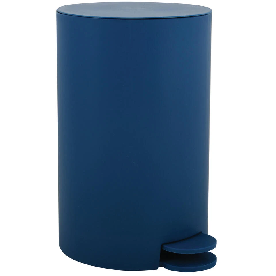 MSV Kleine Badkamer/toilet Pedaalemmer - Marine Blauw - 3L - 15 X 27cm 4 MSV Kleine Badkamer/toilet Pedaalemmer - Marine Blauw - 3L - 15 X 27cm - Afbeelding 4