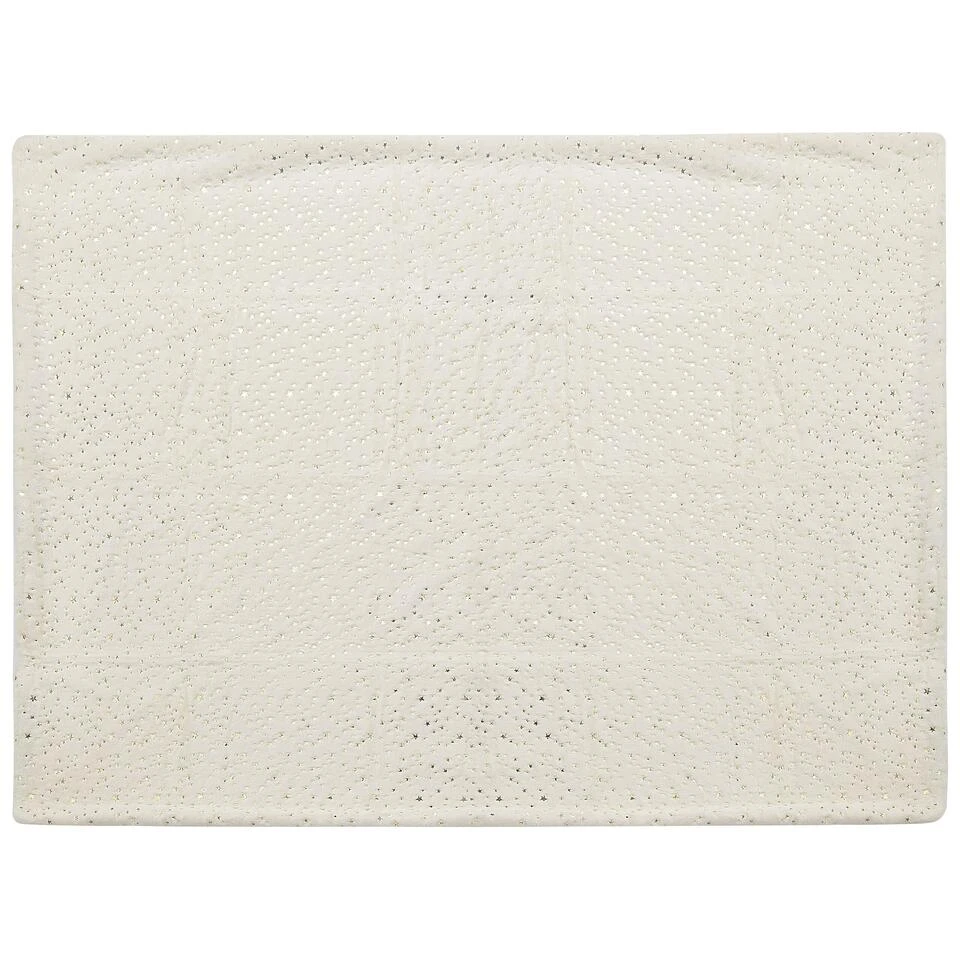 Beliani Plaid ALAZEYA - Beige Polyester 4 Beliani Plaid ALAZEYA - Beige Polyester - Afbeelding 4