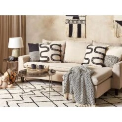 Beliani Plaid CHYAMA - Zwart Katoen -Huishoudelijke Voorwerpen Winkel 59afb133b955430aaf52f7709e38d0d2