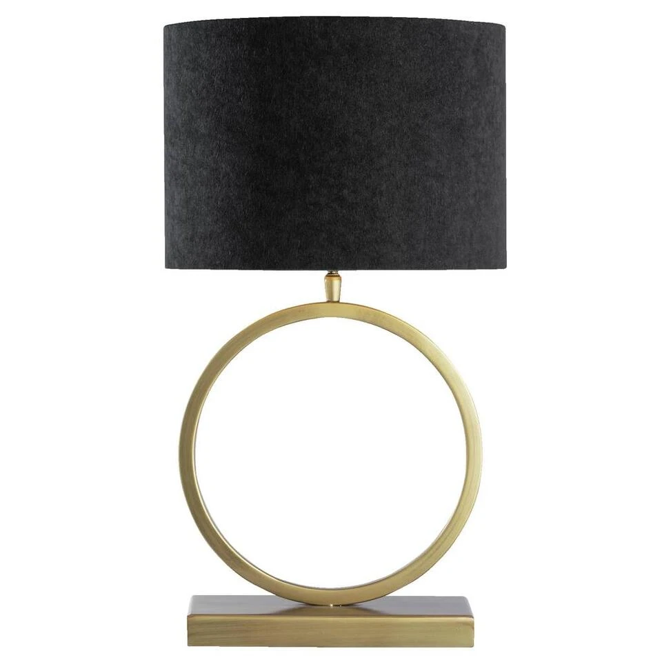 Voet Tafellamp Xavi - Bronskleur - 38x27x11 Cm 2 Voet Tafellamp Xavi - Bronskleur - 38x27x11 Cm - Afbeelding 2