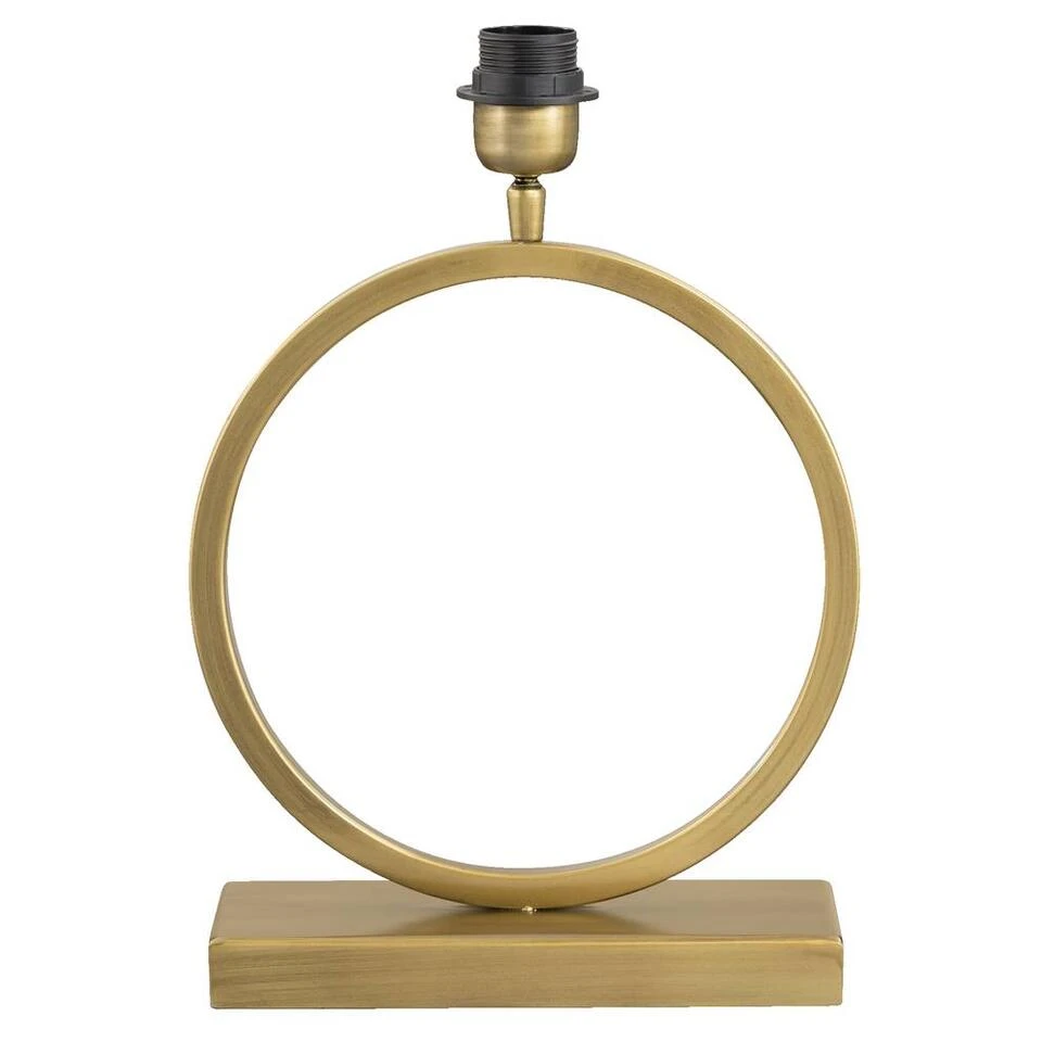 Voet Tafellamp Xavi - Bronskleur - 38x27x11 Cm 1 Voet Tafellamp Xavi - Bronskleur - 38x27x11 Cm