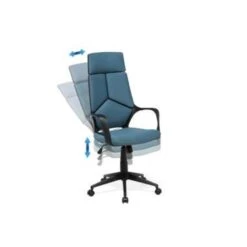 Beliani Bureaustoel DELIGHT - Blauw Polyester -Huishoudelijke Voorwerpen Winkel 6382ae6da8e04ff7aab5db71202c8ae1