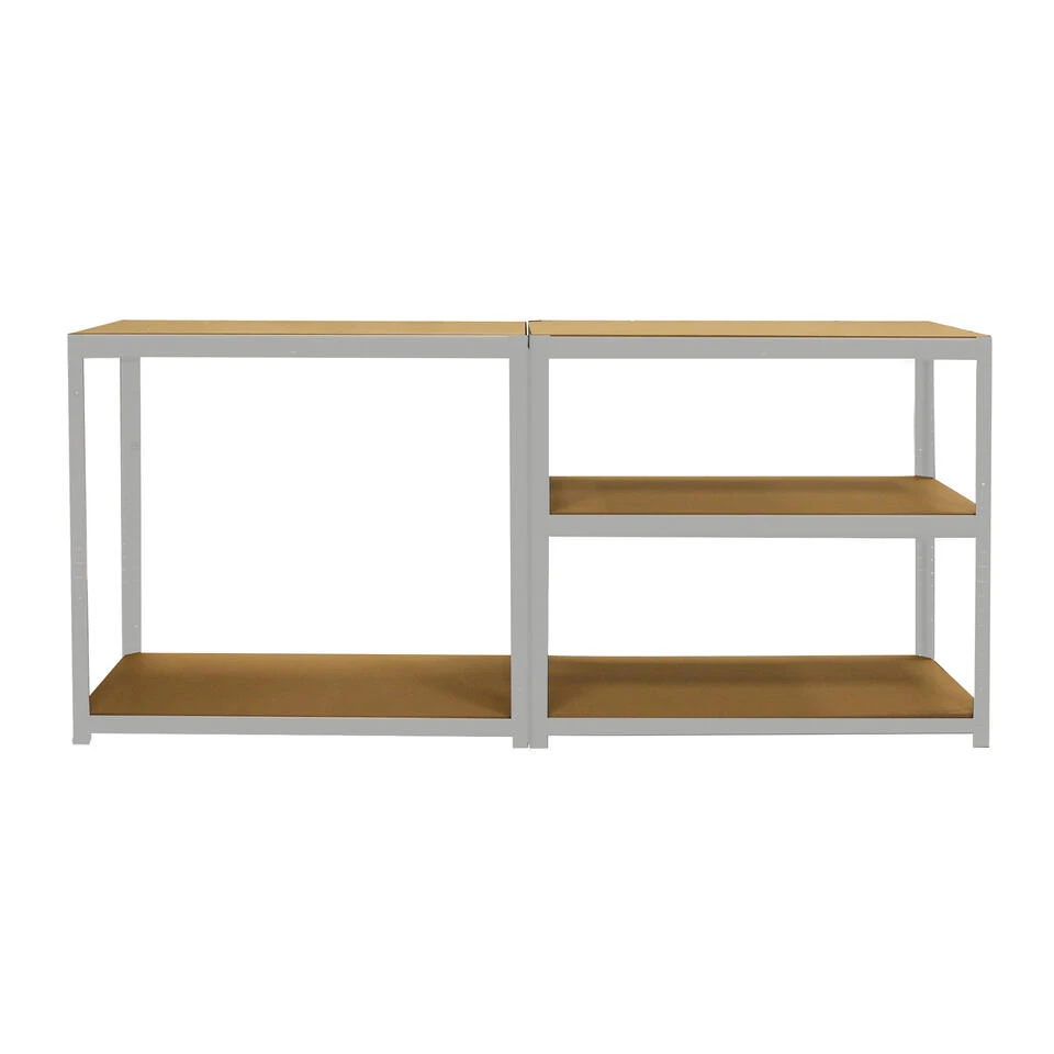 ERRO Stellingkast Met 5 Planken - Zilver - 90cm 3 ERRO Stellingkast Met 5 Planken - Zilver - 90cm - Afbeelding 3