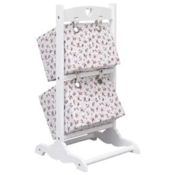 VidaXL Mandenrek 2-laags Bloem 35x35x72 Cm Hout -Huishoudelijke Voorwerpen Winkel 6ae3f4606f324d07a74b86686fb2b1d2