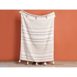 Beliani Plaid YARSELI - Beige Katoen 7 Beliani Plaid YARSELI - Beige Katoen -Huishoudelijke Voorwerpen Winkel 6c0bc15f1224447f8b7f1376e6a36214