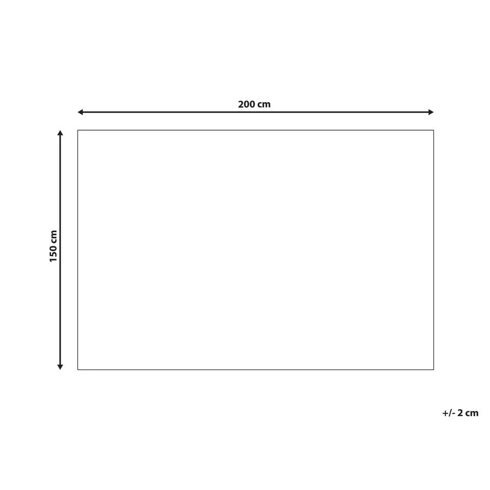 Beliani Plaid BJAS - Wit Polyester 3 Beliani Plaid BJAS - Wit Polyester - Afbeelding 3