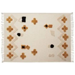 Beliani Plaid ADONI - Beige Katoen -Huishoudelijke Voorwerpen Winkel 761763f1edf74155bbbce3be542afe9d