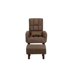 Beliani Fauteuil OLAND - Bruin Polyester -Huishoudelijke Voorwerpen Winkel 77555debb2ae4eff9f2c53294806a98f