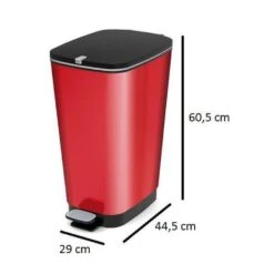 Kis Chic Bin Pedaalemmer - 50L - Rood 6 Kis Chic Bin Pedaalemmer - 50L - Rood -Huishoudelijke Voorwerpen Winkel 78005c2a224b4fc98aa1b0b57643e860