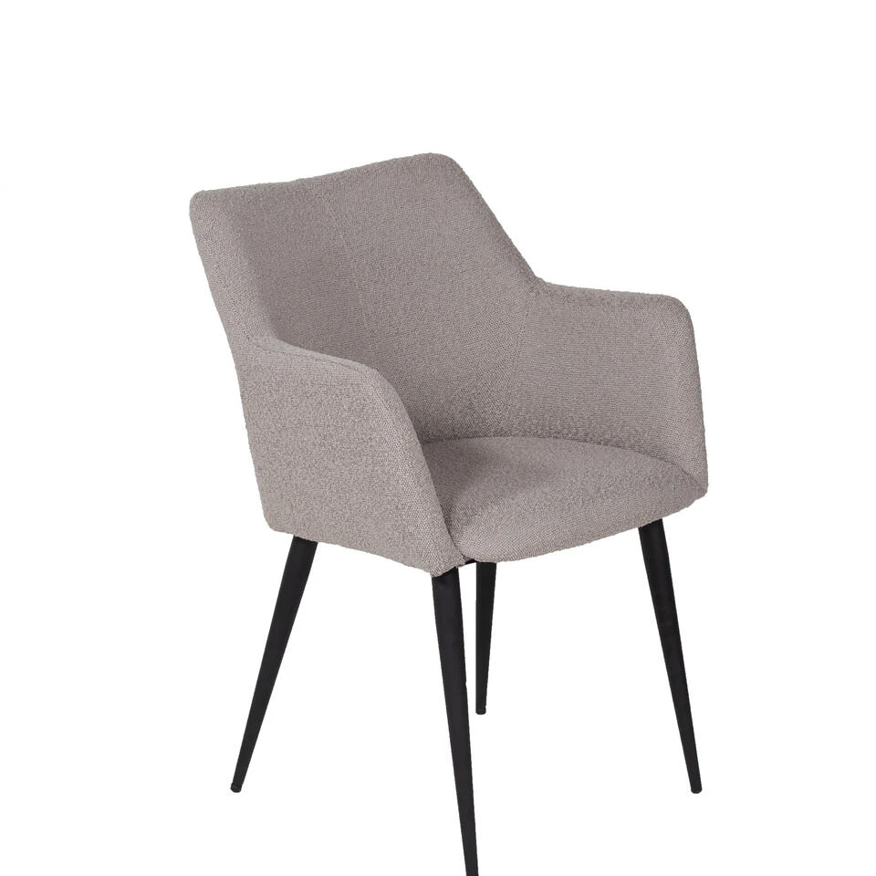 Giga Meubel Eetkamerstoel Beige - Boucle - 37x57x82cm - Ellis 2 Giga Meubel Eetkamerstoel Beige - Boucle - 37x57x82cm - Ellis - Afbeelding 2