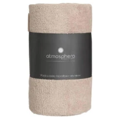 Atmosphera Plaid - Beige - Polyester - 130 X 180 Cm 5 Atmosphera Plaid - Beige - Polyester - 130 X 180 Cm -Huishoudelijke Voorwerpen Winkel 7deb1ba7a7c540d19d3caaa384a32c39