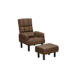 Beliani Fauteuil OLAND - Bruin Polyester -Huishoudelijke Voorwerpen Winkel 803b5d1b89024ac5aea8ef5218450d11