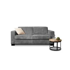 Bank Stuttgart 3-zits - Ribcord - Antraciet -Huishoudelijke Voorwerpen Winkel 81003138 4000