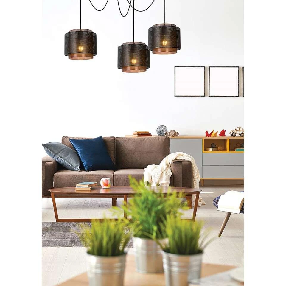 Lucide Hanglamp Orrin - Zwart - Ø25 Cm 2 Lucide Hanglamp Orrin - Zwart - Ø25 Cm - Afbeelding 2