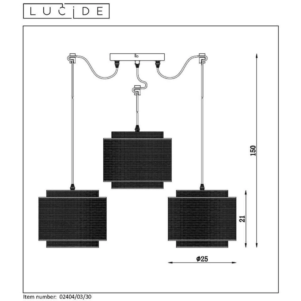 Lucide Hanglamp Orrin - Zwart - Ø25 Cm 4 Lucide Hanglamp Orrin - Zwart - Ø25 Cm - Afbeelding 4