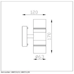 Lucide LED Wandspot Buiten ARNE IP44 Up- En Downlight - Zwart - 6,3x12x17 Cm 7 Lucide LED Wandspot Buiten ARNE IP44 Up- En Downlight - Zwart - 6,3x12x17 Cm -Huishoudelijke Voorwerpen Winkel 81018824 1600