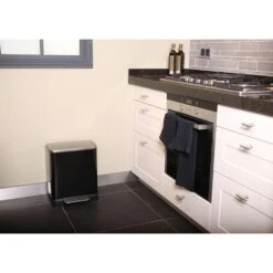 EKO Recycling Pedaalemmer E-Cube - Zwart - 10+9l 7 EKO Recycling Pedaalemmer E-Cube - Zwart - 10+9l -Huishoudelijke Voorwerpen Winkel 81021018 0004