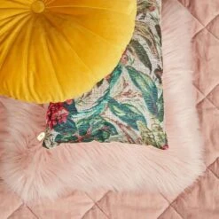 KAAT Amsterdam Plaid Ogibly - Roze - 260x260 Cm 7 KAAT Amsterdam Plaid Ogibly - Roze - 260x260 Cm -Huishoudelijke Voorwerpen Winkel 81024741 0300