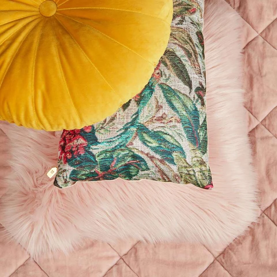 KAAT Amsterdam Plaid Ogibly - Roze - 260x260 Cm 4 KAAT Amsterdam Plaid Ogibly - Roze - 260x260 Cm - Afbeelding 4