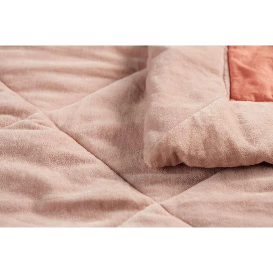 KAAT Amsterdam Plaid Ogibly - Roze - 260x260 Cm 2 KAAT Amsterdam Plaid Ogibly - Roze - 260x260 Cm - Afbeelding 2