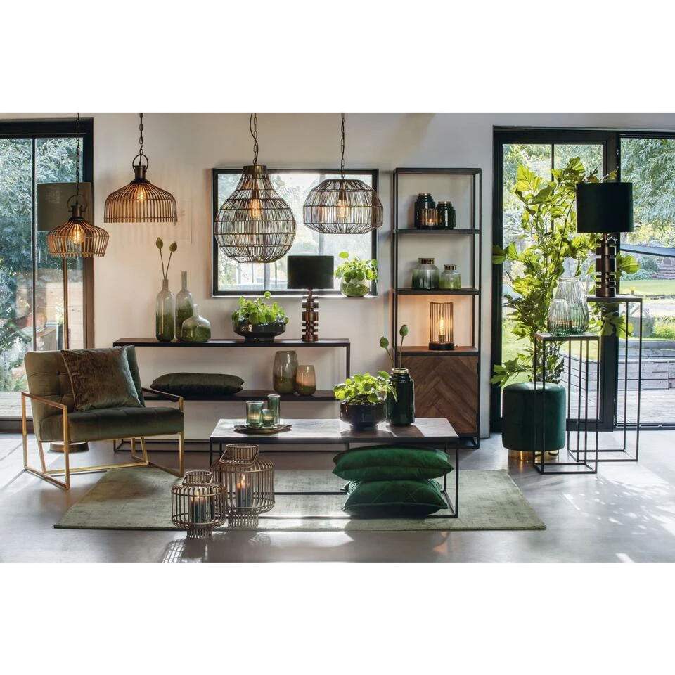 Cilinder Lampenkap Velours - Dutch Green - Ø35x30cm 2 Cilinder Lampenkap Velours - Dutch Green - Ø35x30cm - Afbeelding 2