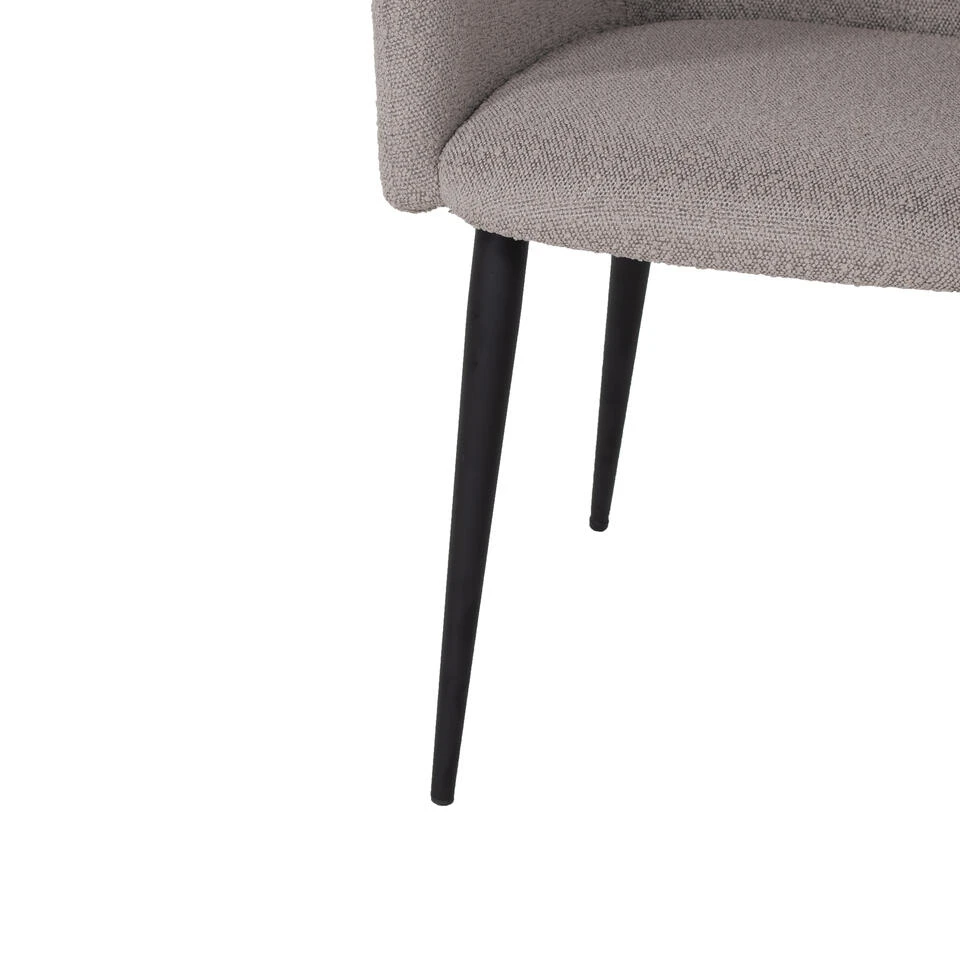 Giga Meubel Eetkamerstoel Beige - Boucle - 37x57x82cm - Ellis 4 Giga Meubel Eetkamerstoel Beige - Boucle - 37x57x82cm - Ellis - Afbeelding 4