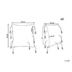 Beliani Sierkussen ENDIVE - Zwart/Wit Katoen -Huishoudelijke Voorwerpen Winkel 9c8135cd77e1467995f7b61bba4d0c11