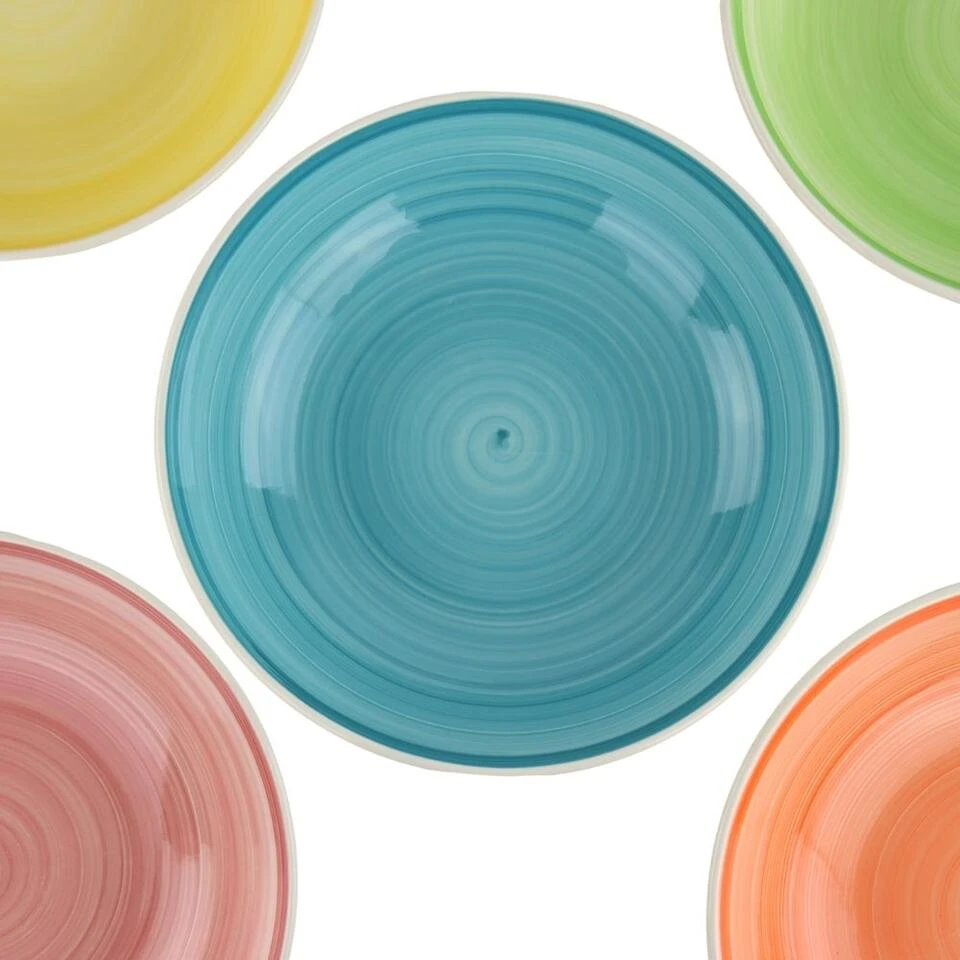 Orange85 Soepkom 5 Kleuren Diepe Borden 20cm Aardewerk 3 Orange85 Soepkom 5 Kleuren Diepe Borden 20cm Aardewerk - Afbeelding 3