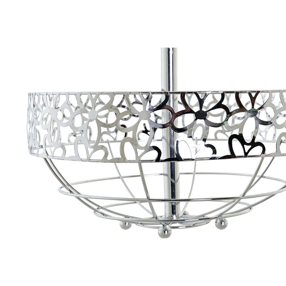 Items Fruitschaal - Etagere - 2-laags - Zilverkleurig - 39 Cm 3 Items Fruitschaal - Etagere - 2-laags - Zilverkleurig - 39 Cm - Afbeelding 3