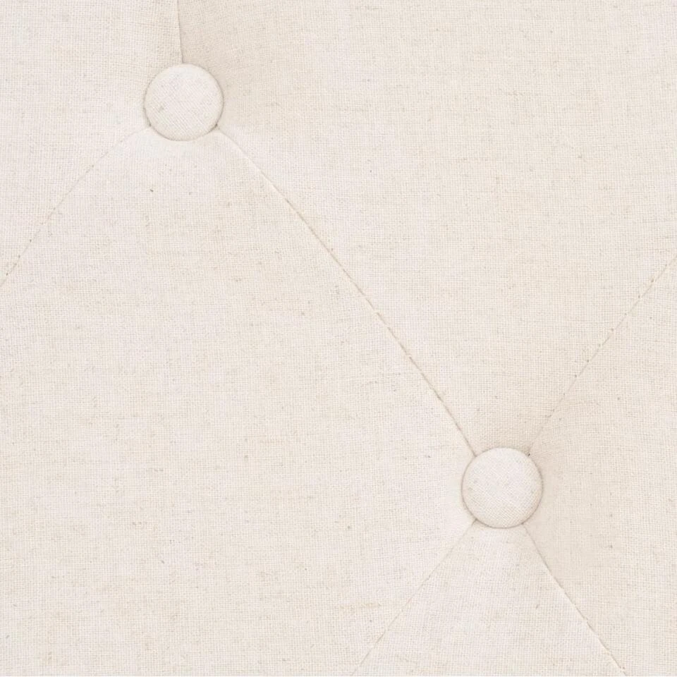 VidaXL Fauteuil Stof Crèmewit 2 VidaXL Fauteuil Stof Crèmewit - Afbeelding 2