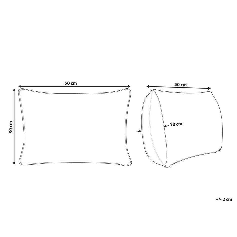 Beliani Sierkussen MAGURI - Bruin Jute 3 Beliani Sierkussen MAGURI - Bruin Jute - Afbeelding 3