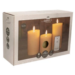 Anna's Collection LED Stompkaarsen Met Afstandsbediening - 3x - Oranje 5 Anna's Collection LED Stompkaarsen Met Afstandsbediening - 3x - Oranje -Huishoudelijke Voorwerpen Winkel bf2ccddf28c34b88bab689184508cc38