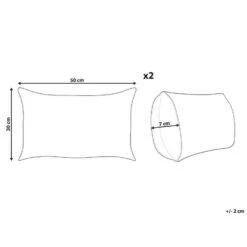 Beliani Sierkussen MILLET - Blauw Corduroy -Huishoudelijke Voorwerpen Winkel d44dd88592ff406785c196edc5c922ed