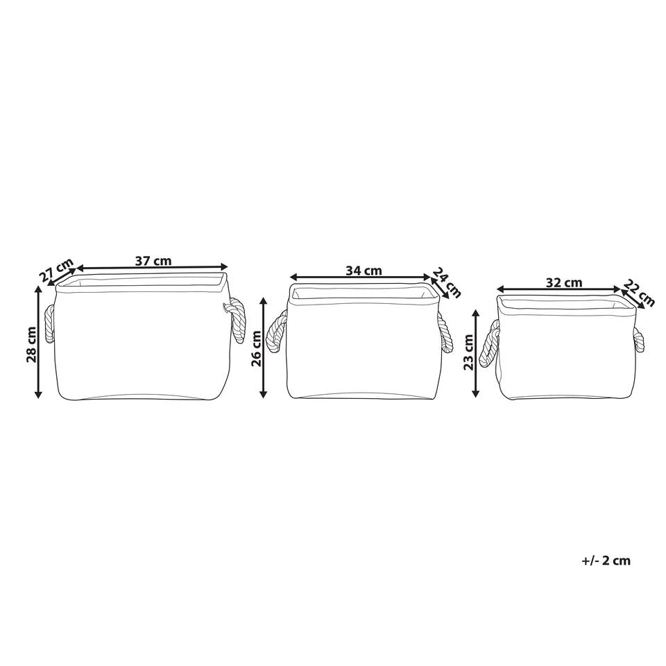 Beliani Mand DARQAB - Beige Polyester 3 Beliani Mand DARQAB - Beige Polyester - Afbeelding 3