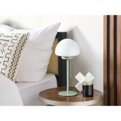 Beliani Tafellamp MORUGA - Groen Glas 7 Beliani Tafellamp MORUGA - Groen Glas -Huishoudelijke Voorwerpen Winkel ef3a8428abad45339825659274b68380