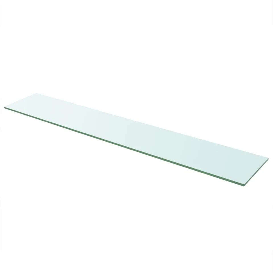 VidaXL Schappen 2 St 110x20 Cm Glas Transparant 2 VidaXL Schappen 2 St 110x20 Cm Glas Transparant - Afbeelding 2