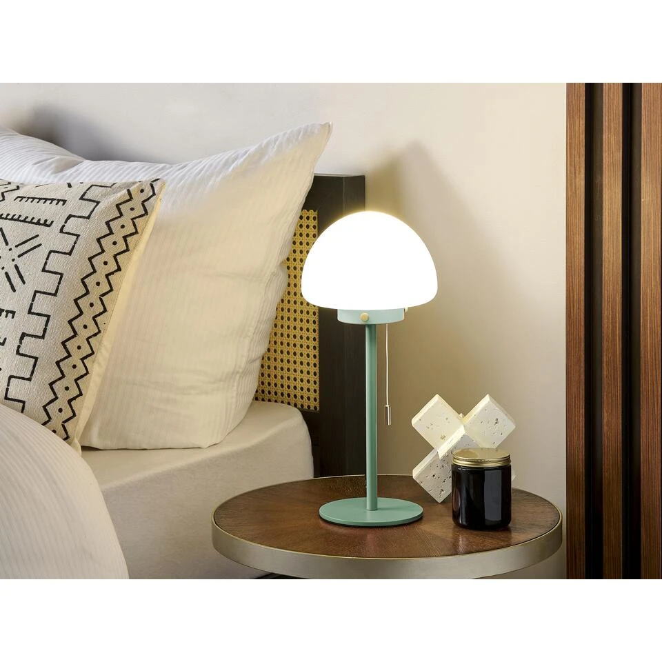 Beliani Tafellamp MORUGA - Groen Glas 2 Beliani Tafellamp MORUGA - Groen Glas - Afbeelding 2