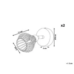 Beliani Muurlamp VOLGA - Koper Metaal -Huishoudelijke Voorwerpen Winkel fe71f6d47e9f4da1b1c3719b0f8e4dd8